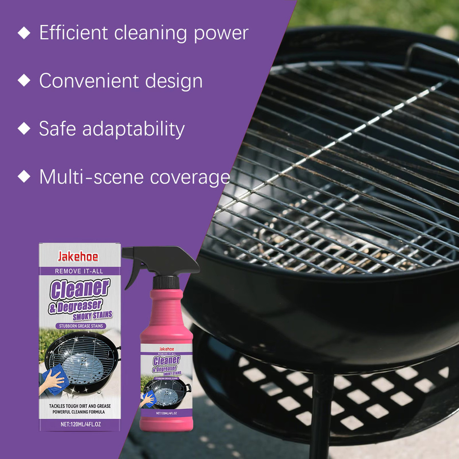 JAKEHOE BBQ-Grillrost-Reiniger Entfettungsspray für Grill, Ofen und Küchenoberflächen, 120 ml - Bild 4