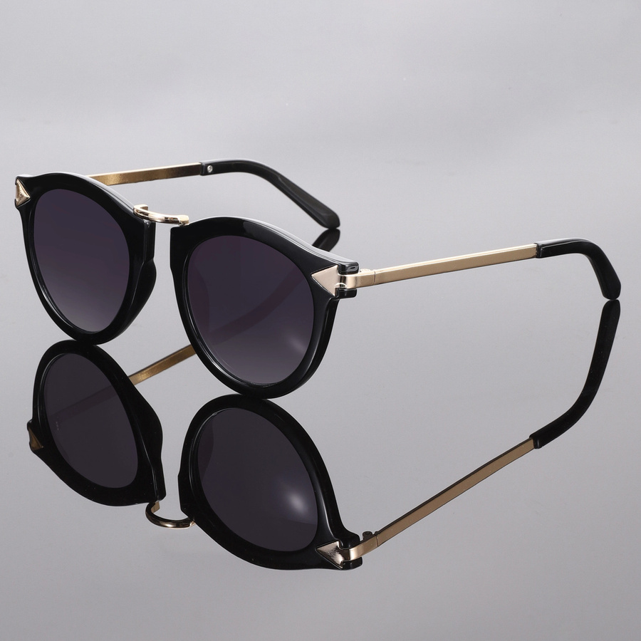 Hindfield Korrektionsbrille, Rund, Vollrand, Schwarz - Bild 1