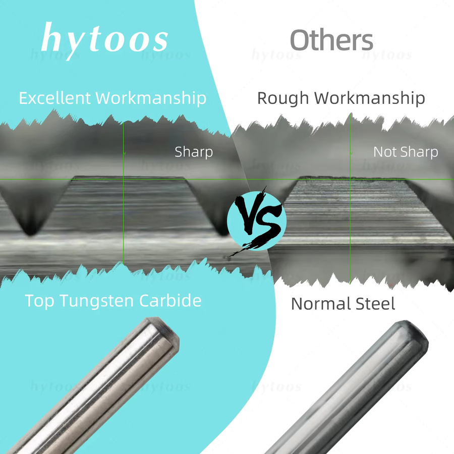 Hytoos Nagelbohrer, 6,6mm Flat Top Tapered, 2-Wege-Wolframcarbid - Bild 2