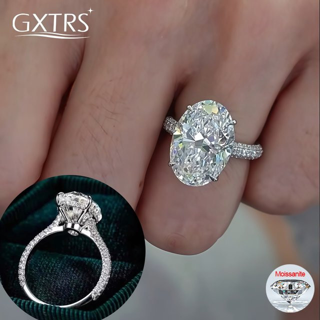 GXTRS Ring, 925 Silber, Moissanit, Damen - Bild 1