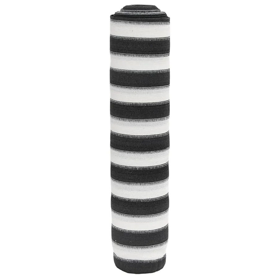vidaXL Zaunblende aus Kunststoff in Anthrazit und Weiß, semi-transparent, B: 10 m, H: 1,5 m - Bild 2