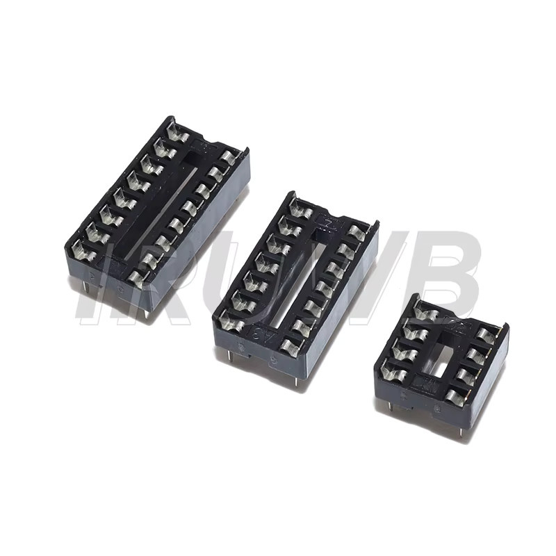 10 Stück IC Sockel DIP8 DIP14 DIP16 in Schwarz von IRUWB - Bild 2