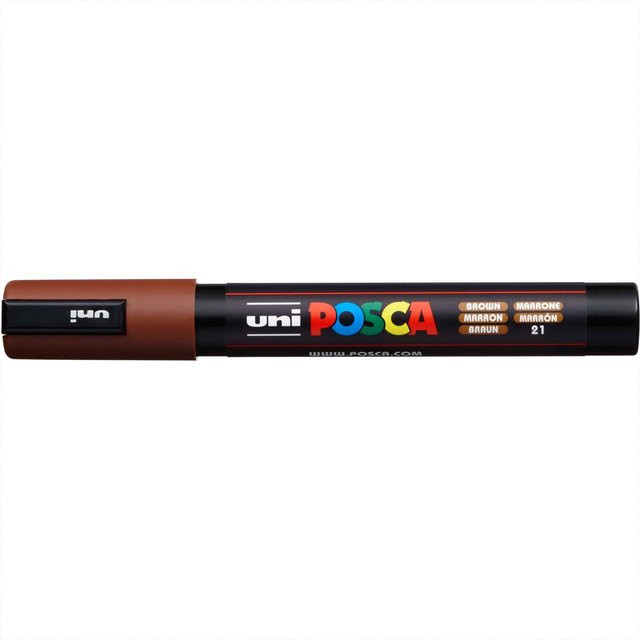 uni POSCA-Marker PC-5M Permanent Marker mit 1,8-2,5mm Spitze in Braun - Bild 1