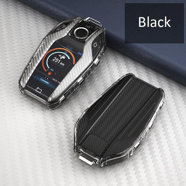 TPU Autoschlüsselgehäuse für BMW 5 7 Serie X3 X4 X5 X6 X7 I8 in Schwarz - Bild 1