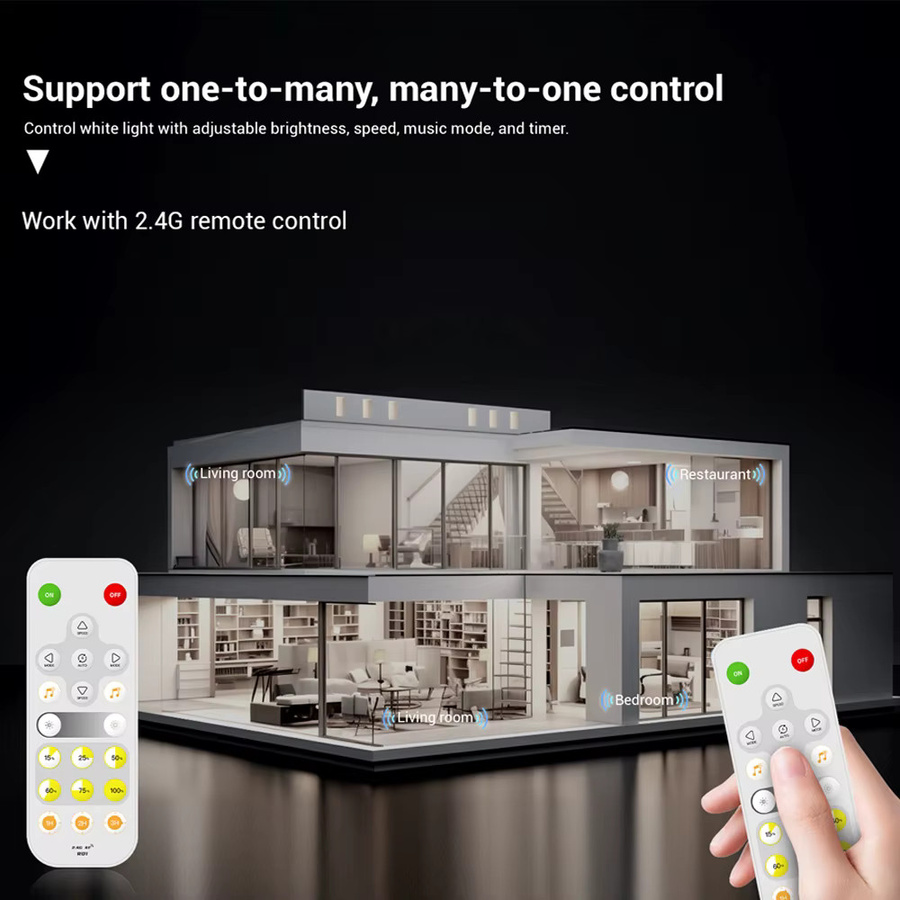 CENFAYA WIFI COB LED Streifen mit Fließendes Wasser Effekt, Cool White, 24V, Smart App Steuerung, Timer, kompatibel mit Alexa und Google Assistant - Bild 4