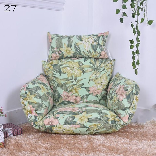 Runder Kissenbezug aus Polyester für Hängeschaukel-Ei-Stühle und Papasan-Sessel, ideal für Terrasse und Garten - Bild 1
