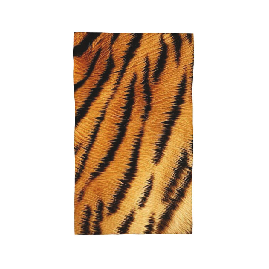 Creative Man Gesichtstuch Tigerfell aus Baumwolle, schnelltrocknend und saugfähig, Multicolor und Weiß, B: 40 cm, H: 60 cm - Bild 4