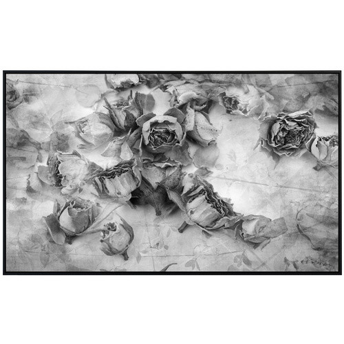 papermoon EcoHeat Infrarotheizung Rosen Schwarz Weiss mit Matt-Effekt und App-Steuerung - Bild 2
