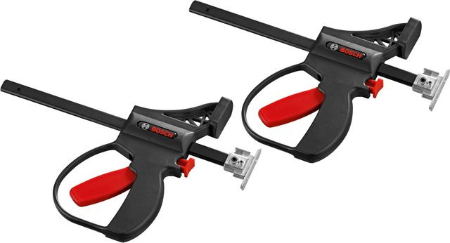 Bosch Professional Klemmzwingen FSN KZW für Führungsschienen, 2er-Pack, Schwarz - Bild 1