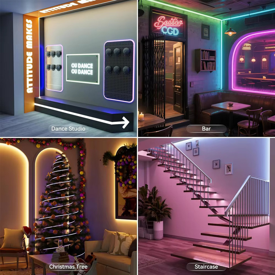 YSRSAI Zigbee COB LED Streifen RGB Multicolour DC24V mit 840 LEDs/m für TV, Schlafzimmer und Party, kompatibel mit Google Assistant und Amazon Alexa - Bild 5
