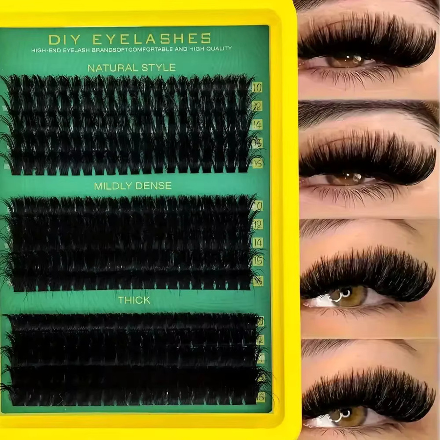 LIMEIKAI Wimpernbüschel Wispy Einzelwimpern, 15 Reihen, 10-18mm, Natürlich - Bild 3