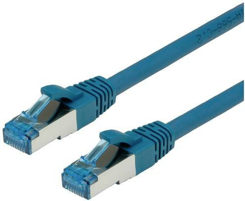 Value RJ45 Patchkabel CAT 6a S/FTP Ethernet LAN Blau, 5,00 m - Bild 1