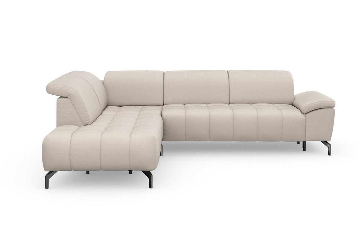 sit&more Ecksofa Cool L-Form mit wahlweiser Kopfteilverstellung und motorischem Vorziehsitz - Bild 1