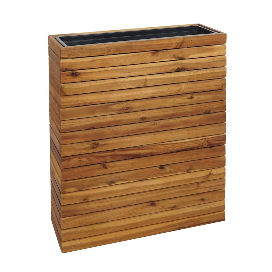 Pflanzkasten MCW L21 aus Akazienholz in Braun, eckiges Hochbeet für den Außenbereich, B/T/H: 77 x 63 x 23 cm - Bild 3