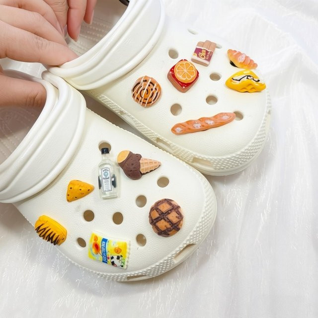 FHLDING Schuhcharms-Set, Harz, Lebensmittel und Dessert, Unisex - Bild 1