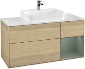 V&B Waschtischunterschrank Finion in Eiche Lackiert B/T/H: 120 x 50,1 x 50,1 cm - Bild 1