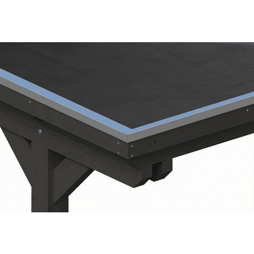 SKANHOLZ Carport Emsland aus Fichte mit EPDM-Dach und Regenrinne, Anthrazit/Schwarz, B: 846 cm, T: 340 cm, H: 238 cm - Bild 3