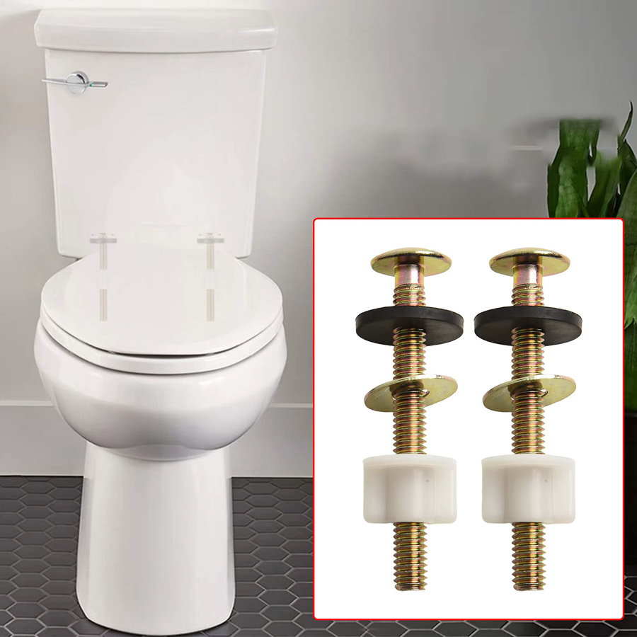 LEENKEA WC-Sitz-Schrauben-Set mit robusten Scharnier-Schrauben und Muttern als Ersatz-Set für deine WC-Abdeckung, 2 oder 8 Stück - Bild 2