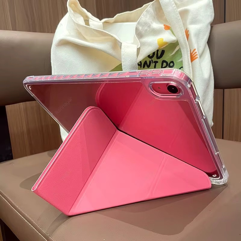 Multifunktionaler Faltständer Ronnagar iPad Hülle in Weiß und Pink - Bild 4