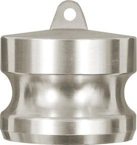Riegler Kamlok-Verschlussstecker Typ DP aus Aluminium in Silber, BG 1 1/4, Stecker-Ø 45 mm - Bild 1
