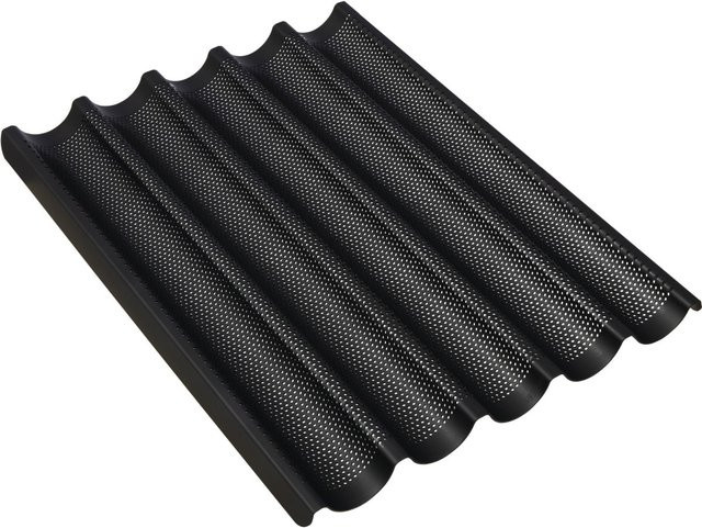 Schneider Baguetteblech aus Aluminium, schwarz, B: 40 cm, T: 60 cm, H: 2 cm, antihaftbeschichtet - Bild 1