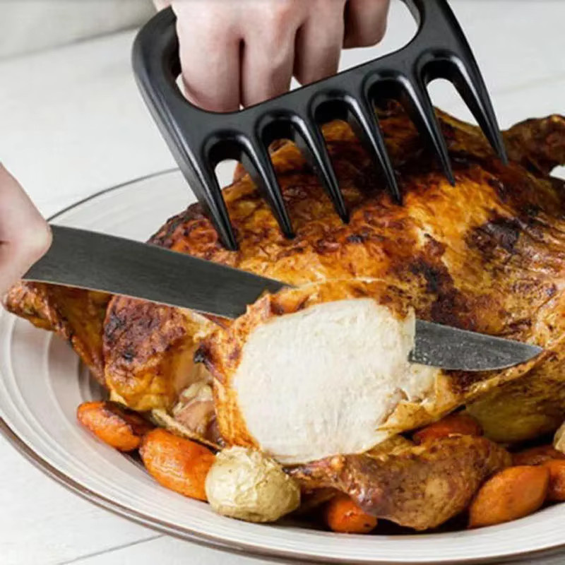 Fleischzerkleinerer Bärenklaue in Schwarz aus Kunststoff für Grillzubehör und zum Zupfen von Fleisch - Bild 2