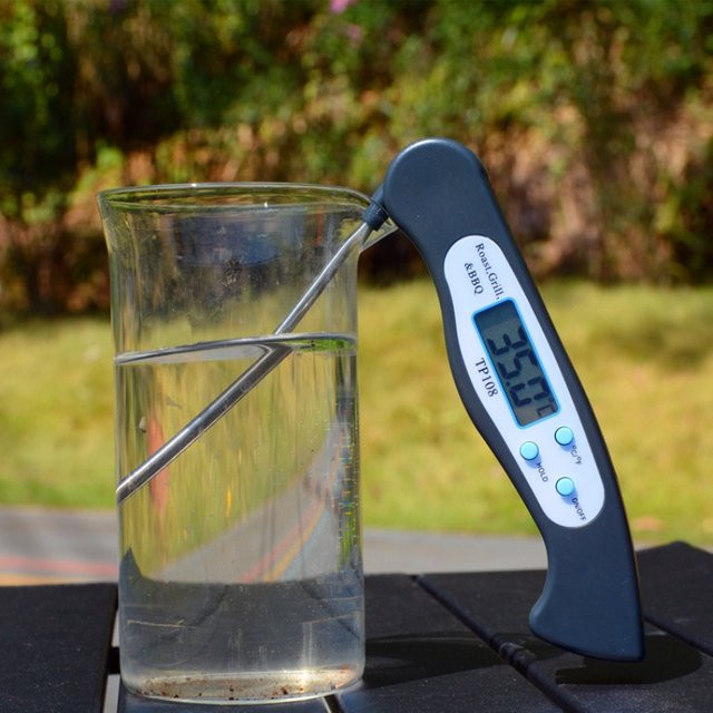FEB.WIND Multi-Winkel-Fleischthermometer mit Sofortanzeige und klappbarer Sonde in Schwarz - Bild 1