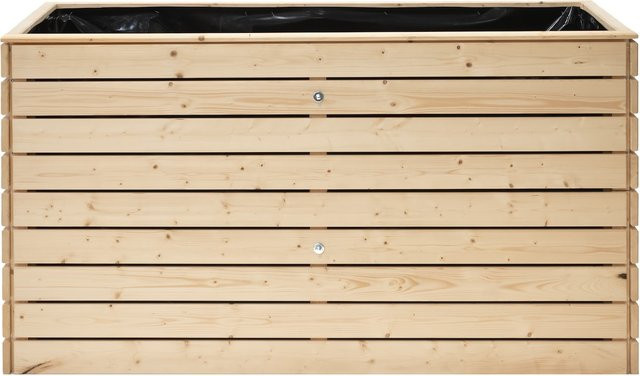 Westmann Hochbeet aus Fichte inklusive Schutzfolie B/T/H: 160 x 90 x 70 cm und 90 x 70 x 70 cm - Bild 1