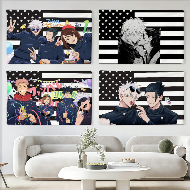 Warner Bros. Jujutsu Kaisen Anime Wandbanner Dekoration, Mehrfarbig, B x H: 60 x 40 cm - Bild 1