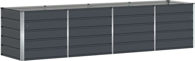 vidaXL Pflanzkübel aus Stahl in Anthrazit, B/T/H: 240 x 80 x 75 cm - Bild 1