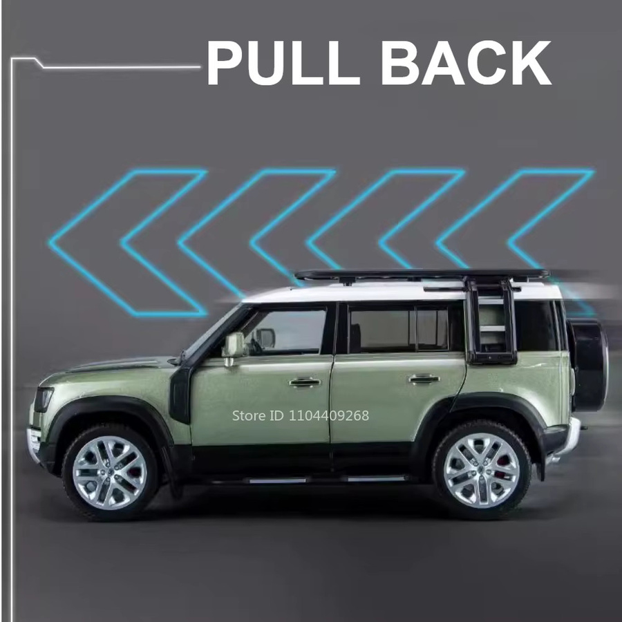 MAKEDA Land Rover, Legierungsmodellauto, 1:18, mit Licht und Sound - Bild 4