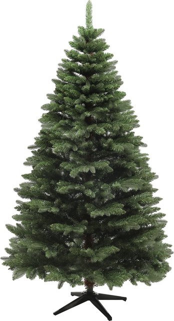 HOMCOM Künstlicher Weihnachtsbaum in Grün, 180 cm Christbaum mit 1050 Spitzen und Stahlfuß - Bild 1