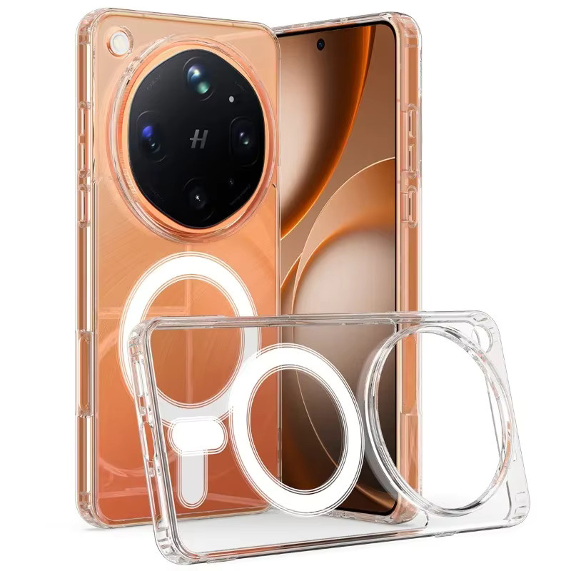 MagSafe Magnetische kabellose Ladehülle für OPPO Find X9 Ultra, transparente stoßfeste Acryl-Abdeckung - Bild 2