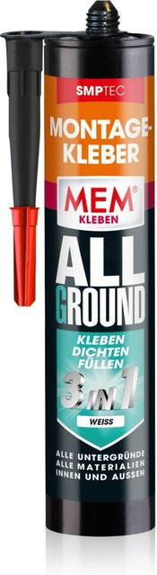 MEM Kleben Allground 3 in 1 MS-Polymer Klebstoff Weiß 430 g - Bild 1