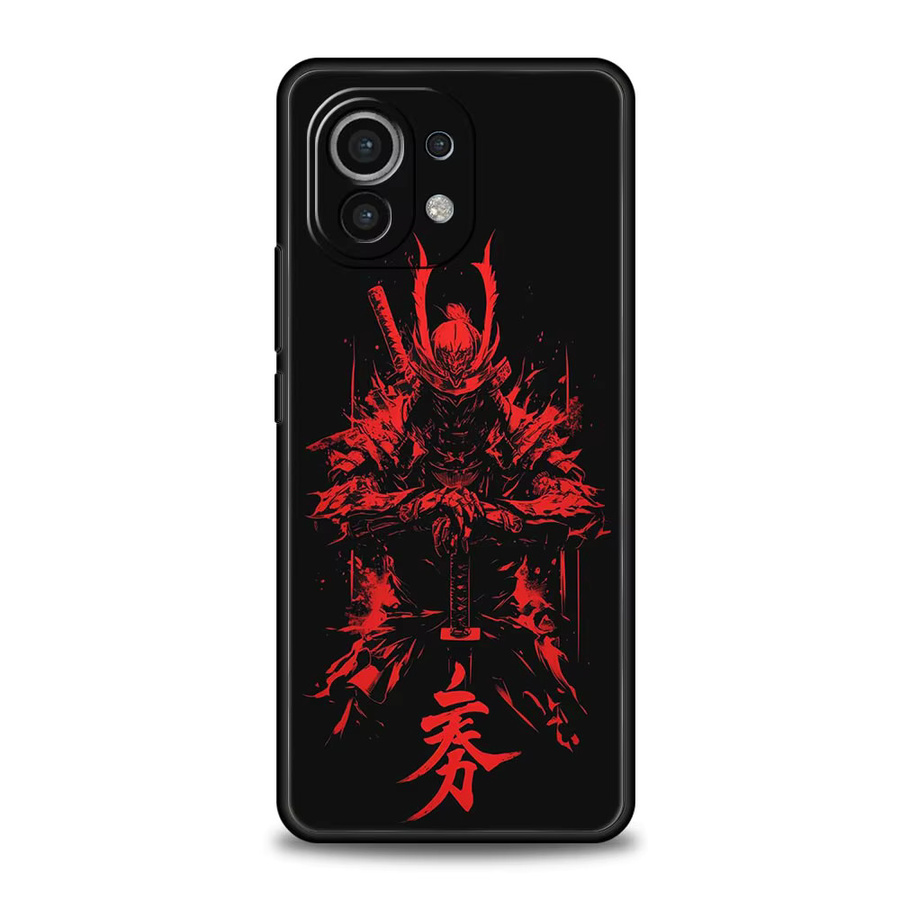 Japanische Bushido Samurai Handyhülle für Xiaomi Mi 17 15T 15 14 14T 13T 12T Pro 12 13 Lite 5G 11T Poco X6 X7 X5 Pro Soft Cover in Multicolour - Bild 2