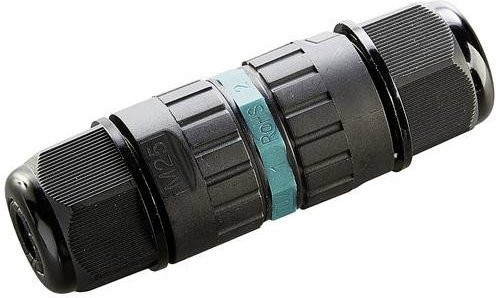 Heitronic 501338 Kabelverbinder mit Steckklemmen in Schwarz - Bild 1