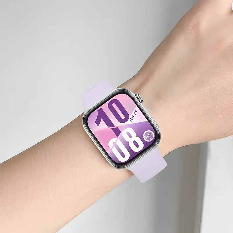 Uhrenarmband Silikon, Weiß, Unisex - Bild 3