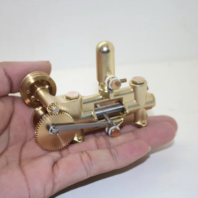 goni Kolbenwasserpumpe, Messing, Metallgetriebe, Übersetzungsverhältnis 4:1, Zubehör für Dampfmaschinen-Modell, Antrieb Spielzeugmodell - Bild 1
