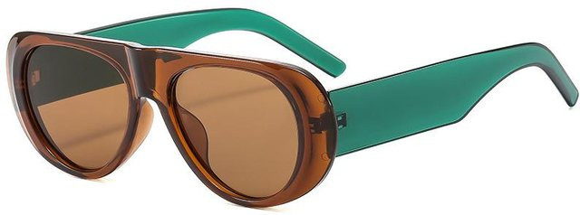 Yiran toy Sonnenbrille Aviator, Unisex, Vollrand, Kunststoff, Schwarz Multicolour - Bild 1
