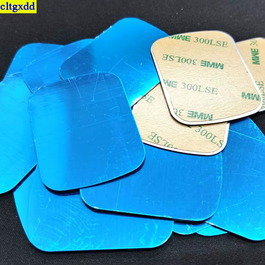 Cltgxdd 10er Set Magnetmetallplatten für Auto-Telefon-Halterungen, rund und quadratisch, universelle Patch-Halterung - Bild 5