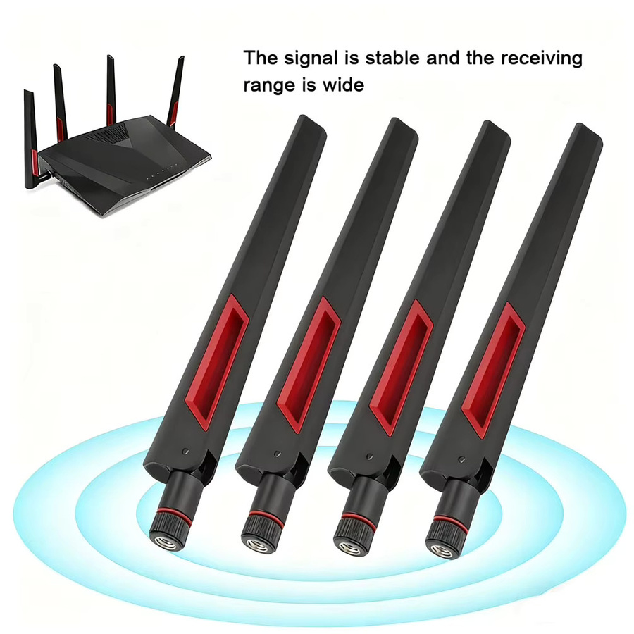 FRHY WLAN-Antennenverstärker Dualband 2,4GHz & 5,8GHz 12dBi mit RP-SMA und SMA Stecker für Wi-Fi Router und PC Netzwerk in Schwarz oder Weiß - Bild 3