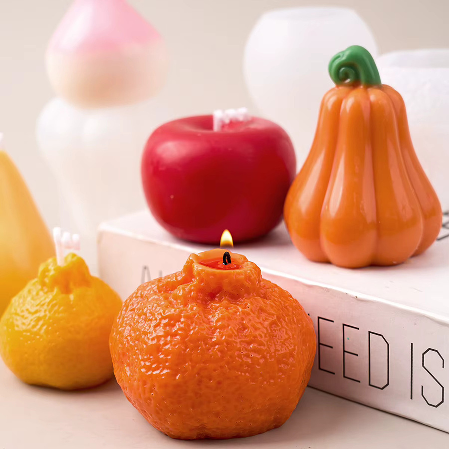 UDOCOOL DIY Obst Serie Silikonform für 3D Seife und Duftkerzen in Orange und Multicolour - Bild 2
