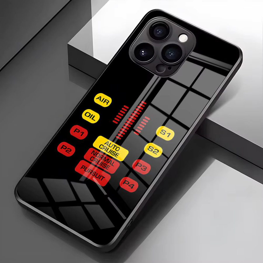 Potdemiel Knight Rider K-KITT-T Autotelefonhülle mit Glasabdeckung für iPhone, Farbe: Schwarz - Bild 2