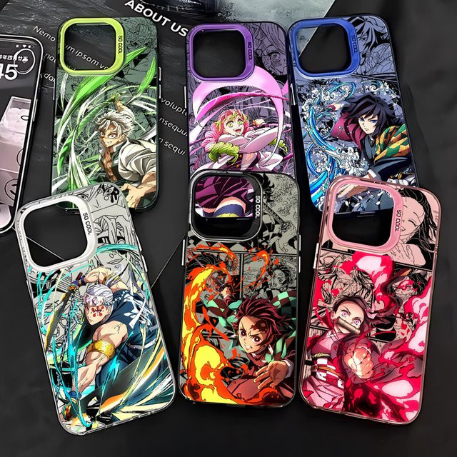 Anime Hot Demons Slayers Handyhülle für Xiaomi Redmi Note 7 8 9 9S 10 11 12 13 14 15 Pro Plus 4G 5G mit matter Rückseite in Multicolour - Bild 1