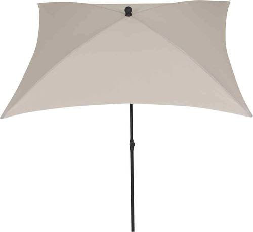 Siena Garden City L32211 Mittelstockschirm aus Stahl und Polyester in Anthrazit oder Beige mit UPF 50+ Schutz, Höhe: 180 cm - Bild 1