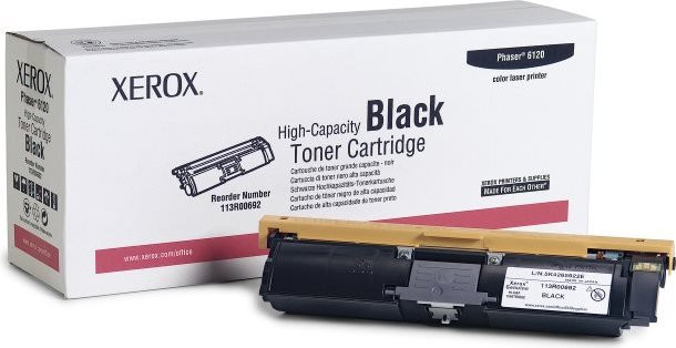 Xerox Original Tonerpatrone High Capacity in Schwarz für Phaser 6115MFP/D, 6115MFP/N, 6120, 6120N, 6120VN (113R00692) - Bild 1