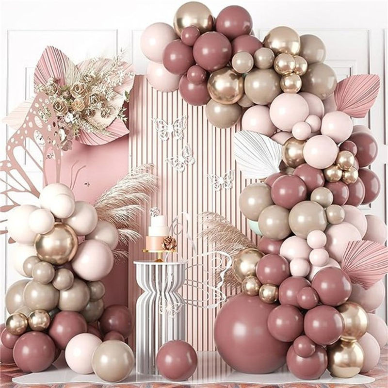 83 Stück Vintage Macarons Ballon-Girlanden-Set in Rosa für Babyparty, Hochzeit und Geburtstag - Bild 1