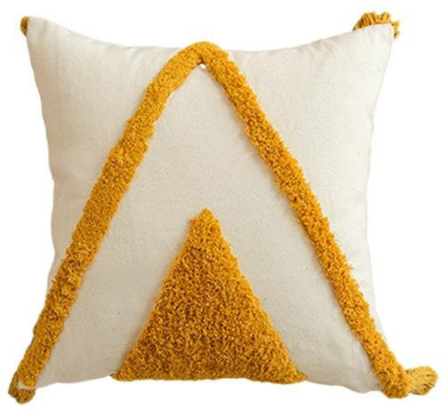 JMG Clothing Kissenbezug Boho Goldene Sonne mit Fransen in Gold und Beige, B/H: 30 x 50 cm - Bild 1