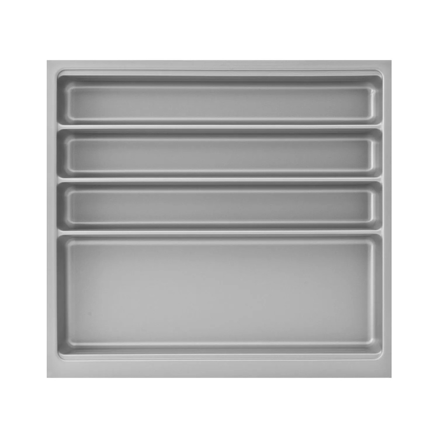 Agoform Besteckeinsatz-Set Scoop-2 mit Trenner aus Kunststoff in Silber, B/T/H: 47,4 x 51,6 x 5,9 cm - Bild 2