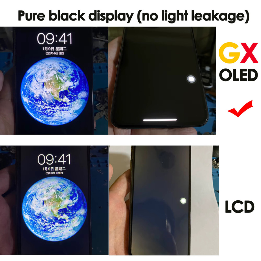 BINYEAE GX OLED Display Ersatz für iPhone 11 Pro Max in Schwarz inklusive Montage Reparatur Kit - Bild 3